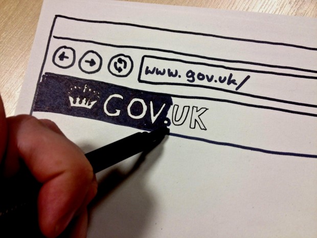 GOV.UK paper prototype