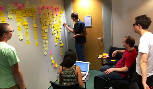 GOV.UK team doing Affinity Sorting