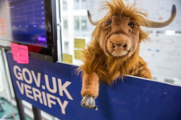 A yak and the GOV.UK Verify team sign